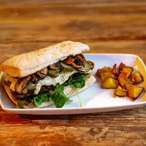Sándwich Hamburguesa Queso Azul
